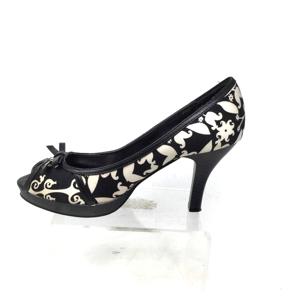 Maurices Women's Shoes Sz Us 9.5 Black White Heels - Picture 3 of 8